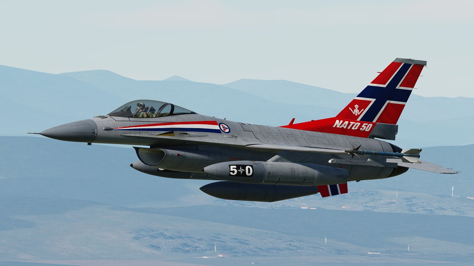 Norvegia trimite două avioane F-16 în Danemarca pentru antrenarea piloților ucraineni